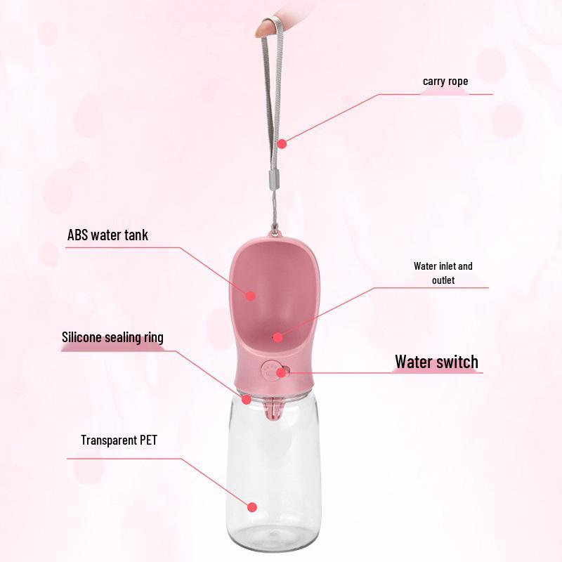 Portable Dog Water Bottle: Outdoor Travel Cup for Walking and Hydration.