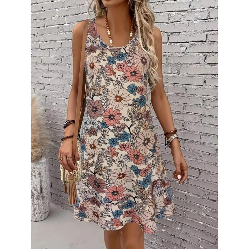 Spring and Summer Women's Sleeveless Dress