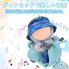 Ruokey Mini Electric Scooter Toy with LED Lights and Sound 360° Rotating Motorcycle Desktop Ornament for Collectors Blue 17cm