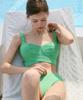 VIKINI VENDER Loro Check Cross Cutout Bikini - Green
