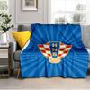 Coperta con Emblema del Calcio Croato Coperta in Flanella da Esterno per Campeggio, Escursionismo, Feste in Giardino, Essenziali per Picnic, regalo per famiglia e amici
