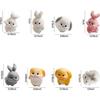 24 Pcs Mini Rabbits Easter Bunny Resin Bunny Figurines Mini Lop Bunny Mini Animals Fairy Garden Miniature Moss Landscape Ornaments For Easter Egg Fill