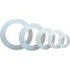 DN15/20/25/32/40-100 Food Grade Sanitary VMQ Slicone Rubber Flat Washer Seal Gasket For Cam Lock  Groove Fitting