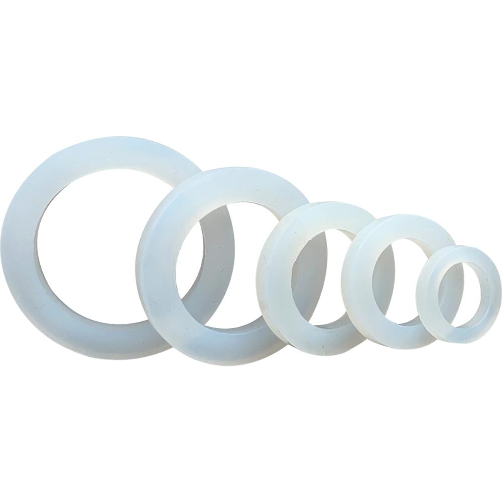 DN15/20/25/32/40-100 Food Grade Sanitary VMQ Slicone Rubber Flat Washer Seal Gasket For Cam Lock Groove Fitting