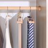 Multifunctional  Wood Belt Storage Ra Tie Waist Belt Silk Scarf Hanger Wooden Clothes Hanger Organizer Tool for Ladies