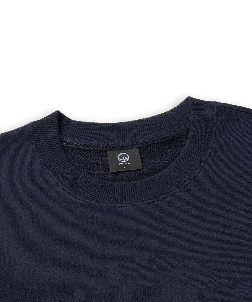 CAMEL WORK Small Logo Sweatshirt (Navy)