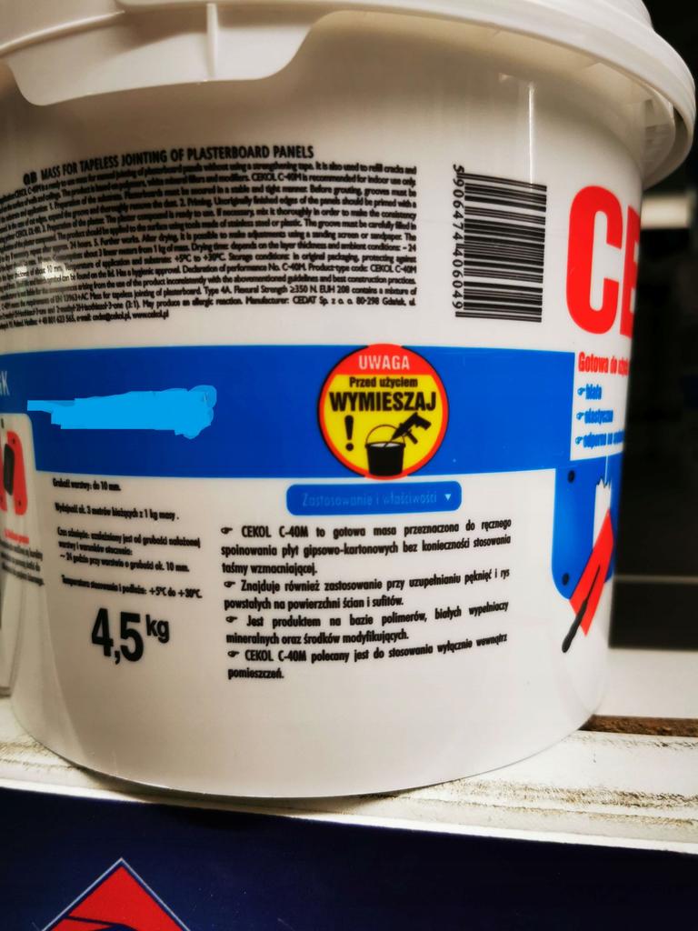 Mass For Tapeless Jointing Of Plasterboards 4.5 Kg