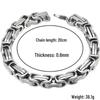 Men's Stainless Steel Cuban Chain Dominant Titanium Necklace
