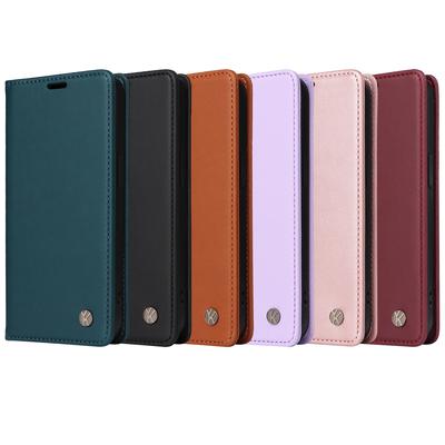Vollständig matte TPU-Brieftaschen-Handyhülle aus Kunstleder mit Kartenfächern für Samsung Galaxy S20, S21, S22, S23, S24, A05, A12, A13, A14, A15, A52, A55, A72, A22, A24 ...