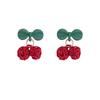 2025 Trendy Korean Cherry Earrings for Women: Unique Summer Design, Celebrity Style