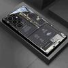 Handyhülle Galvanisiertes Glas TPU Handyhülle für Samsung Galaxy S26 S25 S24 S23 S22 S21 FE Ultra Plus Stoßfest Tech Circuit