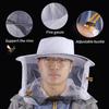 1pc BeeKeeping Protective Bee Hat Anti Bee White Hat-Veil Combo Bee Hat Bug Mesh Mask Beekeeping Protection Beekeeper
