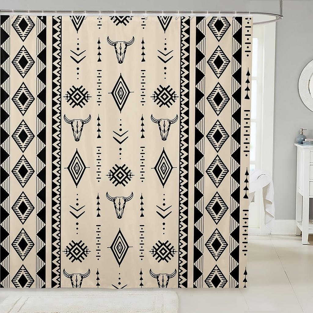 Japanese Style Bathroom Accessories Dragon Shower Curtain Magical Animals Bath Curtain Western Wildlife Theme Bathroom Sets