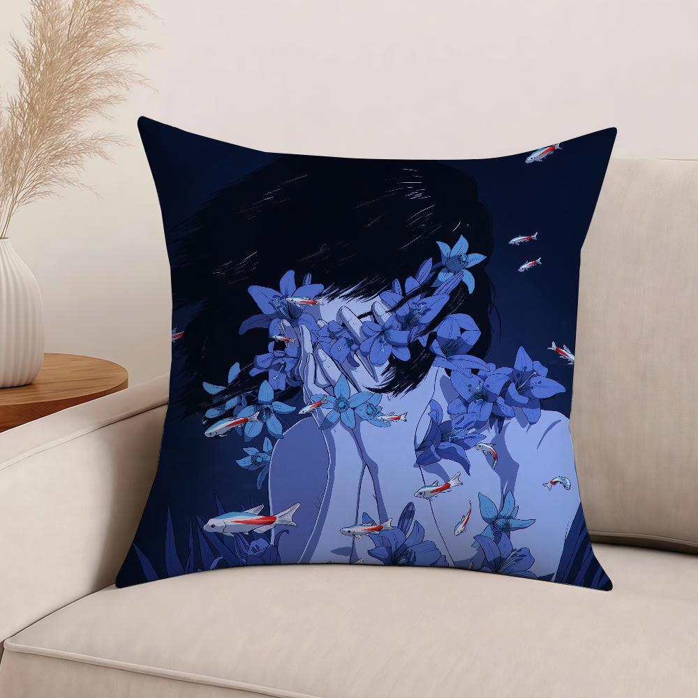 Anime Perfect Blue Pillow Case Office Cushions Suitable For Sofa Car Bedroom Decorative Cushion Cover