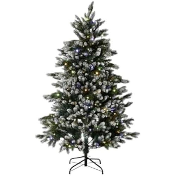 Christmas Tree - HOME ESPRIT - 150 Cm - Snowy Metal Green - Polyethylene - Multicoloured