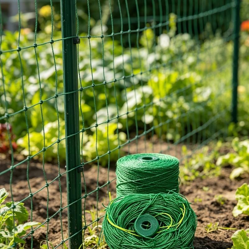 Home Growing Support Net for Cucumbers and Climbing Vegetables, Green Plastic Garden Net for Guided Daily Growth