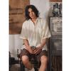 Men's Ethnic Style Japanese Retro Short-Sleeve Loose Shirt