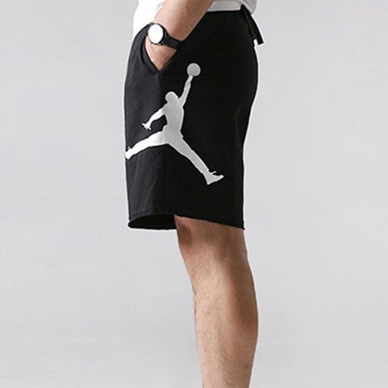 Pantaloncini Sportivi in Maglia Neri da Uomo con Stampa Logo Grande Jumpman Air Jordan AQ3116-010