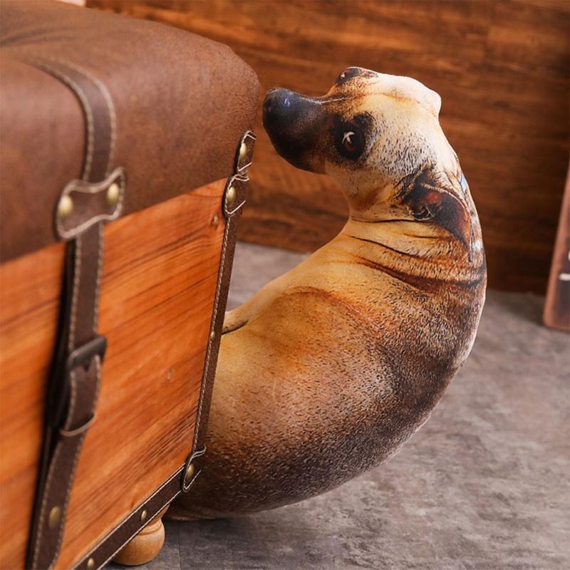 6 Stile 20cm 3D Biegbare Hunde-Wurfkissen Kreative Lustige Stofftiere Plüschtiere Spielzeug Erwachsene Kinder Geschenke Heimdekoration