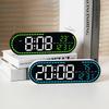 Digital Wall Clock Temperature LED Clock Week Date 2 Alarms Brightness Adjustment Timer Snooze Second 12/24H USB Powered Clock