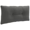 R Back Cushion PUTTEN 100percent Polyester Anthracite 70 X 40 X 10 Cm