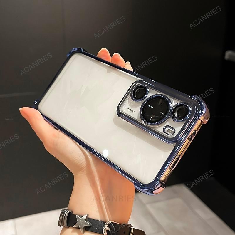 Glitter Silicone Phone Case with Iridescent Metallic Lens Frame for infinix HOT 60 5G 60i Pro Pro+ 50 4G 50i 40 40i 30i NFC 30 Play