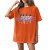 Women's Round Neck Printed Short-sleeved T-shirt Top