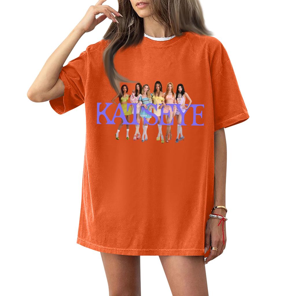 Women's Round Neck Printed Short-sleeved T-shirt Top