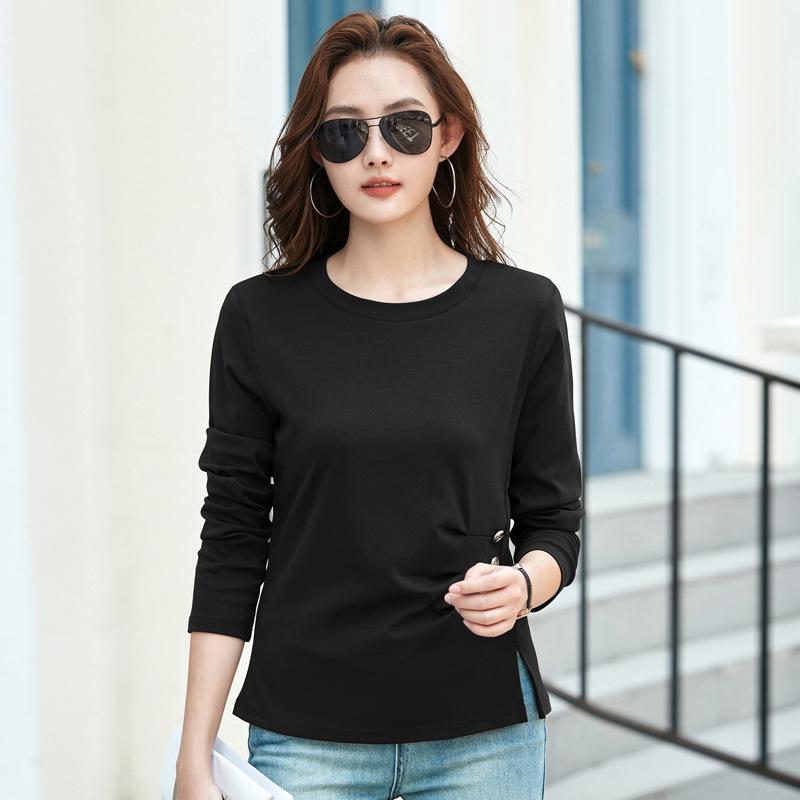 Женская шикарная блузка Yuwei с длинным рукавом на пуговицах - Коллекция Осень 2025 XXXL