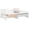 Daybed Extendable White 2*(90*190) cm Solid Pine Wood