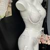 Sexy Underwear Onesie Women's Free Bra French Seduction Sexy Transparent Lace