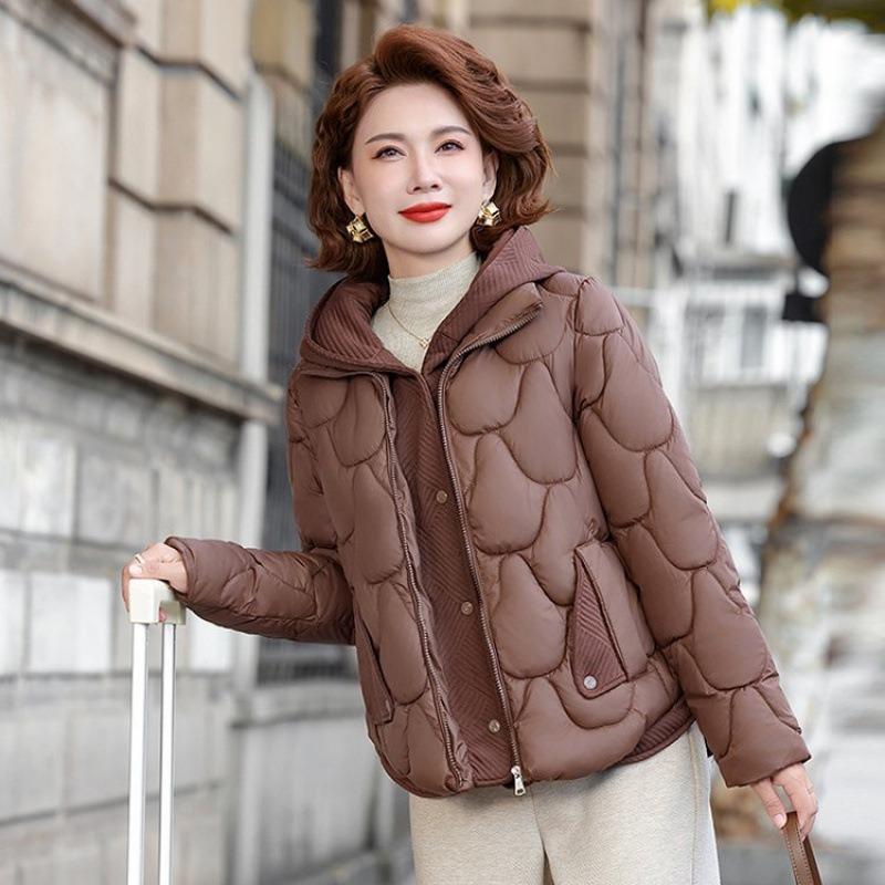 

Зимнее теплое новое широкое пальто с капюшоном, подчеркивающее темперамент, утолщенное, женское, на хлопковой подкладке 5XL [Recommended 150-80 kg]