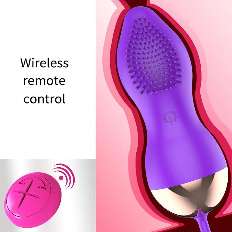 Kegel Ball Wireless Remote Control Geisha Balls Muscle Shrink Exercise Vaginal Ball Ben Wa Balls Vibrating Egg Sex Toy for Woman