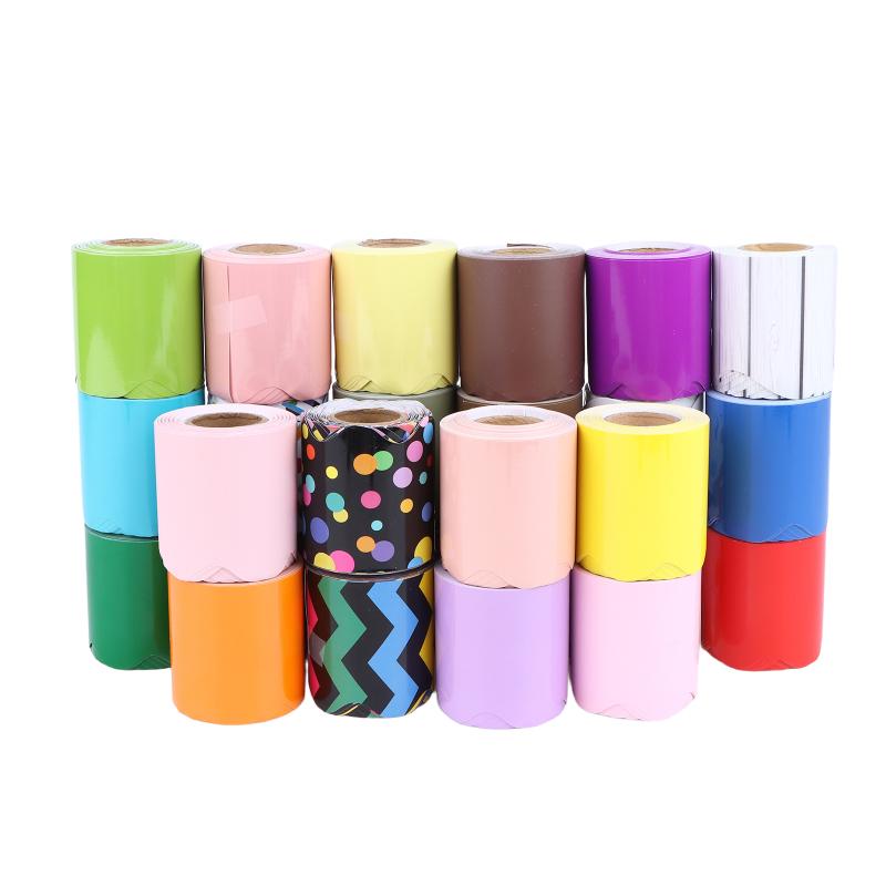 26 Colors 10M Self Adhesive Border Classroom Decors Border Trim Sticker Colorful Dot Trim Border Bulletin Board Border Trim