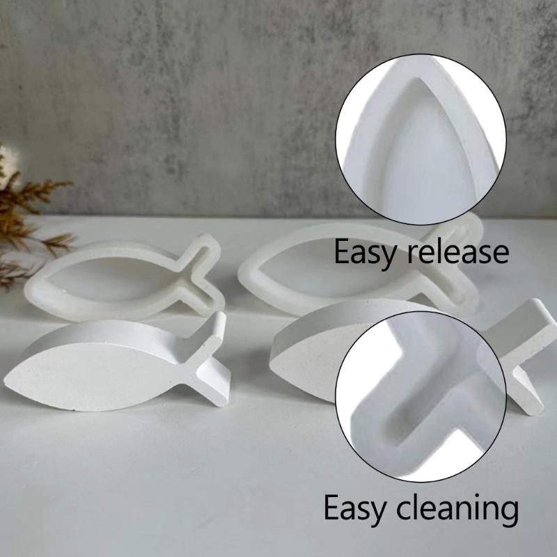 Candle Stick Holder Silicone Mold 3D Fish Resin Mold Candle Holder Silicone Resin Mold Cute Silicone Candle Holder Mold