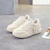 Spring Soft-soled Student Women's Height Increase Versatile Solid Color Board Shoes Niche Design Sense Sports and Leisure Shoes