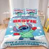 Poszewka na kołdrę Mickey Stitch Minnie Wesołych Świąt Zestaw pościeli z kreskówki Twin Full Dla Dzieci Prezenty Świąteczne Dekoracja Sypialni