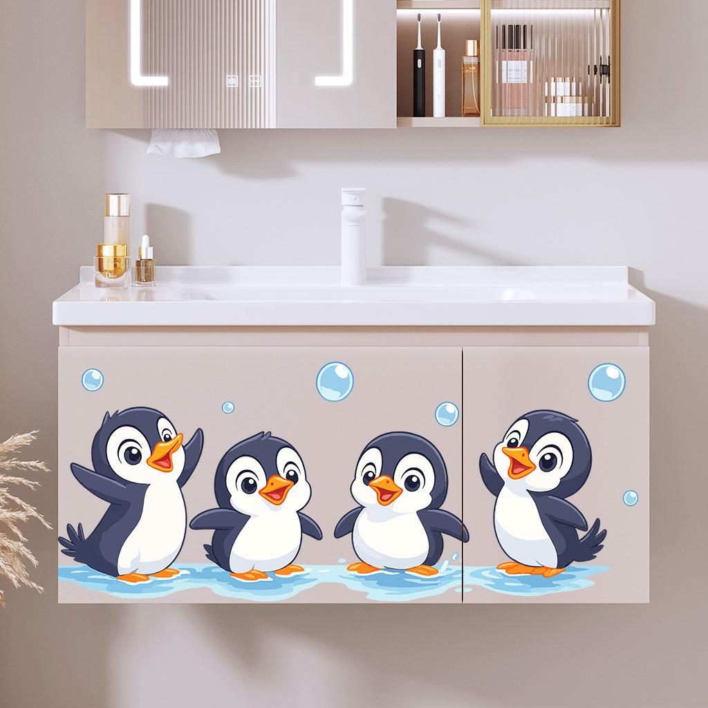 Self-adhesive penguin wall sticker easy to apply and remove. Perfect for bedroom, wall, glass and home decor, also great for festive party decorations