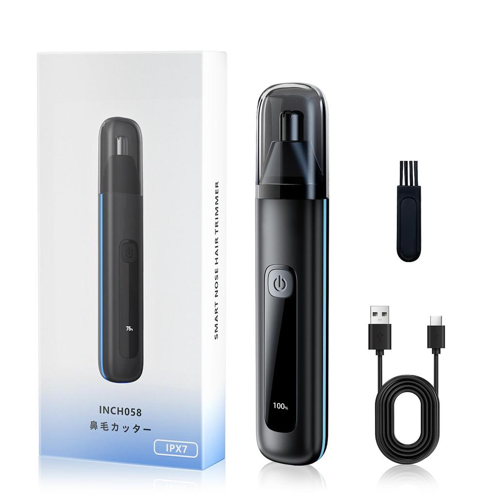 Nose Hair Trimmer for Men and LCD for Eyebrows and Ear Hair Low IPX7 Suitable for Business Women, Compact, Electric, Screen, Multi-functional,