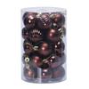 34pcs Christmas Balls Ornaments Xmas Tree Decorations Royal Blue Retro Orange Gold Hanging Ball Christmas Party Decor Birthday