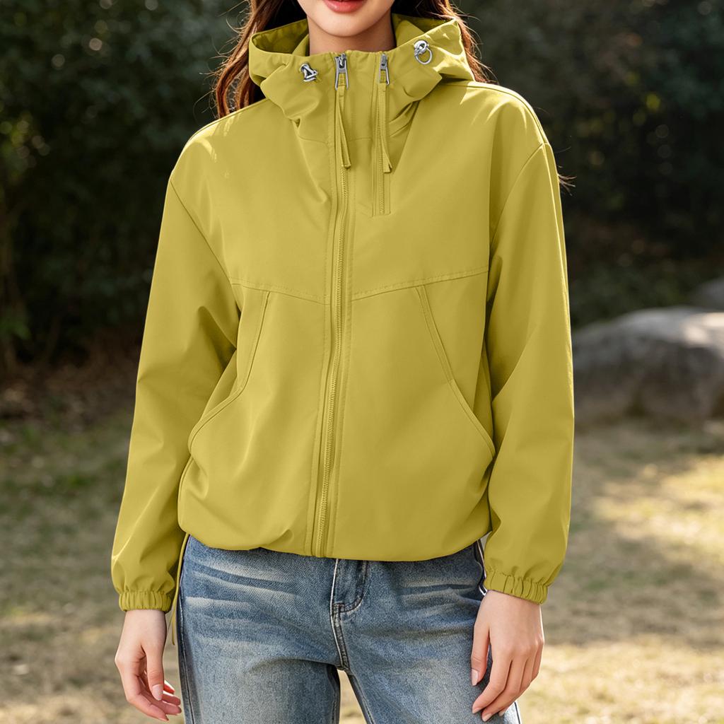 Damen Kurze Outdoor Jacke Leichter Windbreaker Mit Kapuze Baseball Stil Sport Wandern Mantel Sonnenschutz Schicht