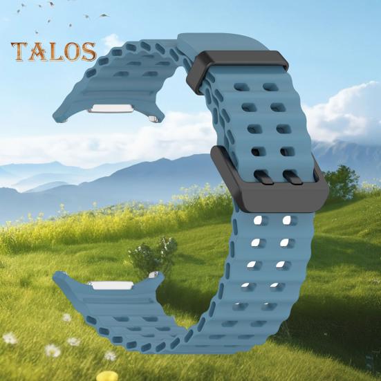 Silicone Watch Band Wear Resistant Adjustable Waterproof Quick Release Sport Breathable Strap Wristband for SamsungGalaxy Watch 7 Ultra