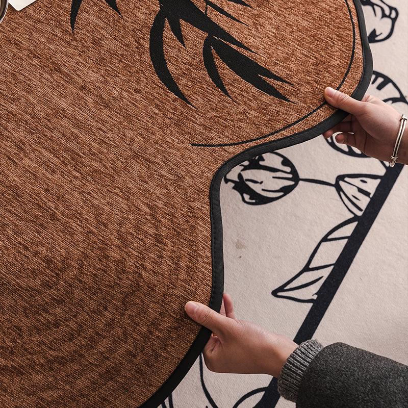 New Medieval Chenille Sofa Cushion, Universal In All Seasons, Special-Shaped Irregular Straight Row Non-Slip Sofa Seat Cushion