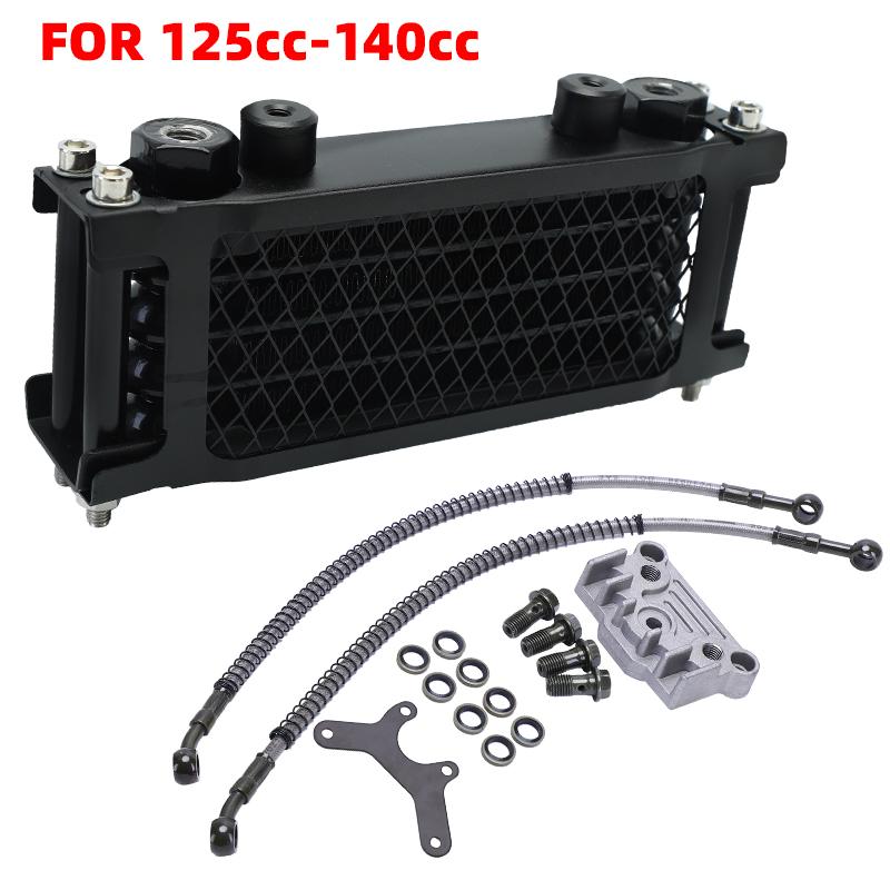 Motorcycle Oil Cooling Cooler Radiator Oil Cooler Set For 50 70 90 110 125 140cc Dirt Bike Monkey Bike DAX Pocket Bike ATV Motor