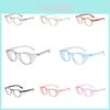 Vintage Round Blue Light Blocking Eyeglasses Windproof And Dustproof Pc Frame Transparent Lenses Suitable For Men And Women