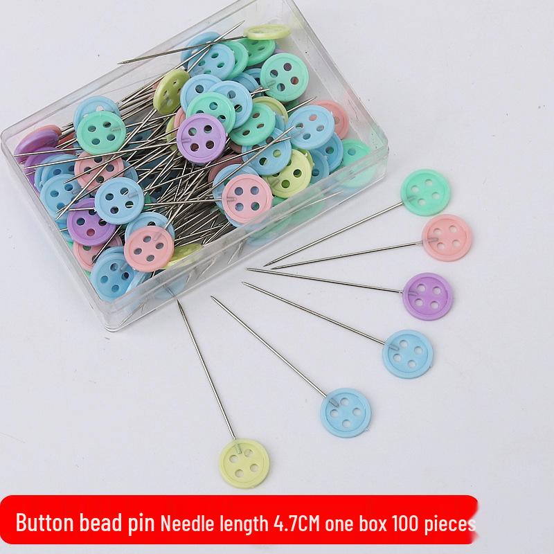 Metallic Pearl Head Pins for DIY Sewing and Crafting