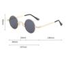 [Karokak] Round Glasses, Retro Metal, Popular, Stylish, Fashionable, Driving, Small, Fashion Glasses, Sunglasses, Men's & Women's, UV400, Unisex