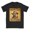 Summer Wanted Poster Cute Western Cowboy Pug Dog Hip Hop T-Shirts 100% Cotton Tee Shirt Custom Logo Short Sleeve Clothes