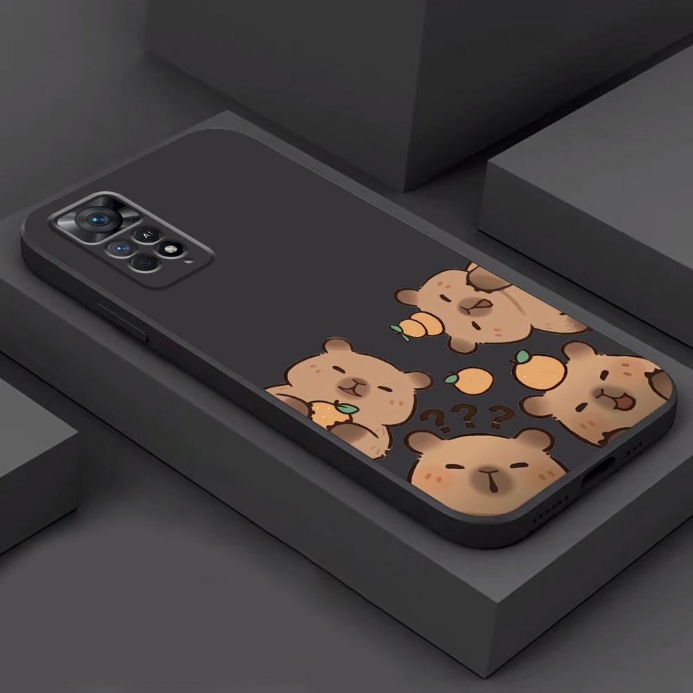 

Luxury Shockproof Case for Xiaomi Redmi Note 12 11 Pro 9 8 7 9T 11S 9S 10S 12S 10 8T 13 Pro 12 Silicone Cute Capybara Cover Redmi Note 7