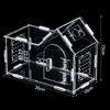 Reptile Terrarium Acrylic Portable Portable Small Reptile Breeding Box Spider Tortoise Snail Terrarium Reptiles Pet House Cage